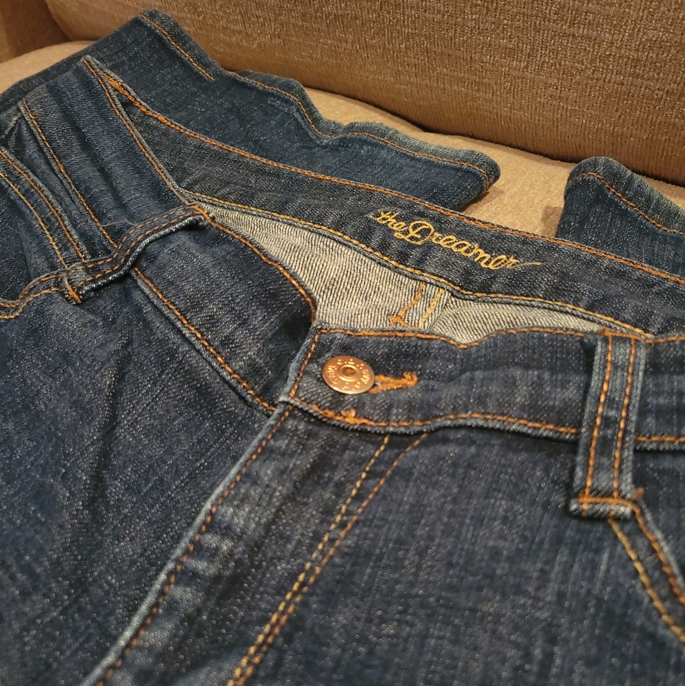 Old Navy The Dreamer Jeans Bootcut Stretch Medium Dark DISCONTINUED STYLE *sz 8*